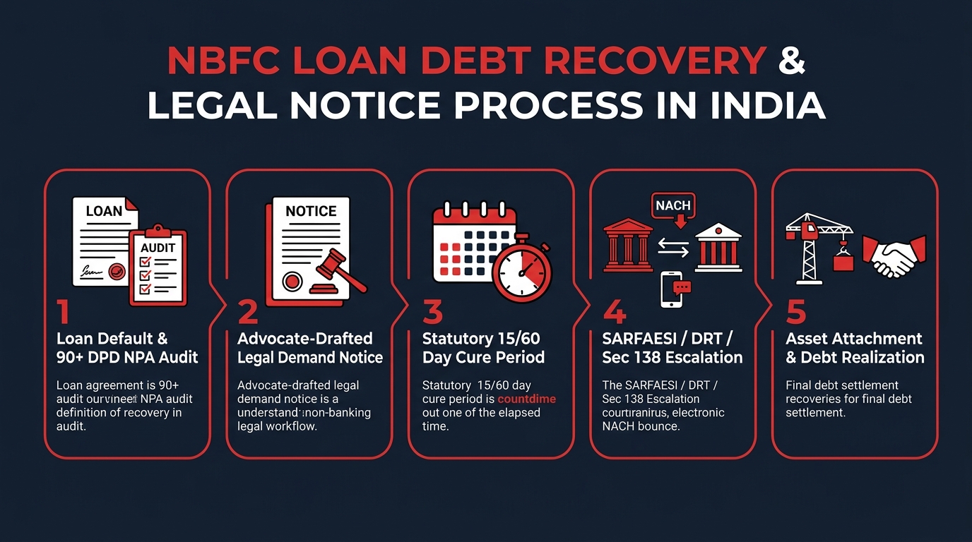 Legal Notice for NBFC Loan Recovery Process Infographic
