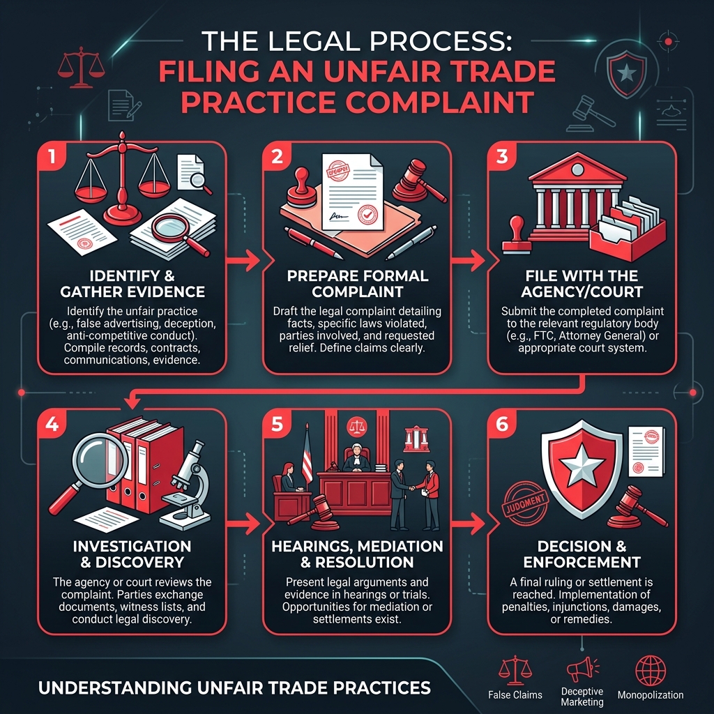 Steps to Send an Unfair Trade Practice Legal Notice