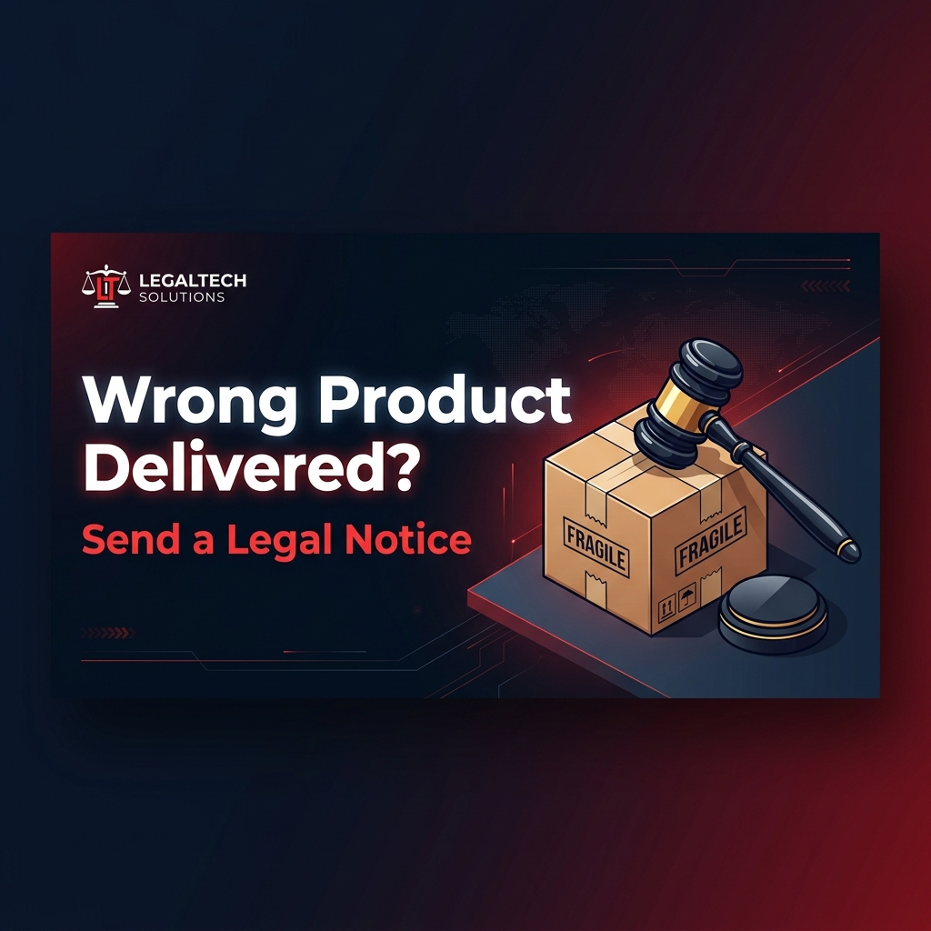 Wrong Product Delivered Legal Notice Infographic